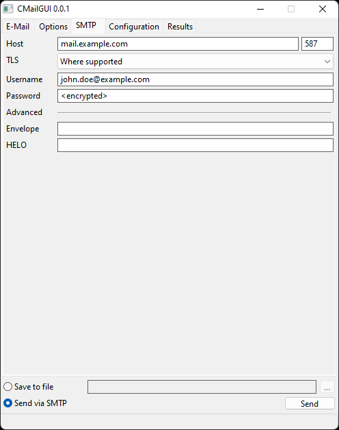 SMTP Settings